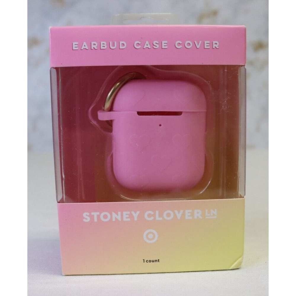 Stoney Clover Lane x Target Pink Silicone Earbud Airpod Case NIB